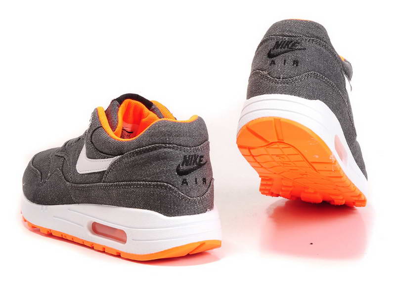 Nike Air Max 1 87 fourrure Chaussures Hommes Noir Blanc (3)